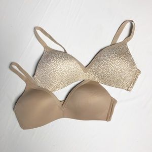 Warner's Wirefree Invisible Tshirt Bra 2 pk 34B